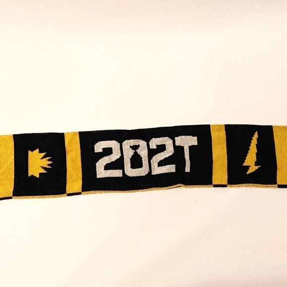 TIM HORTONS HAMILTON Grey Cup Field Scarf Knit Scarf Tassel Scarf - Picture 2 of 10